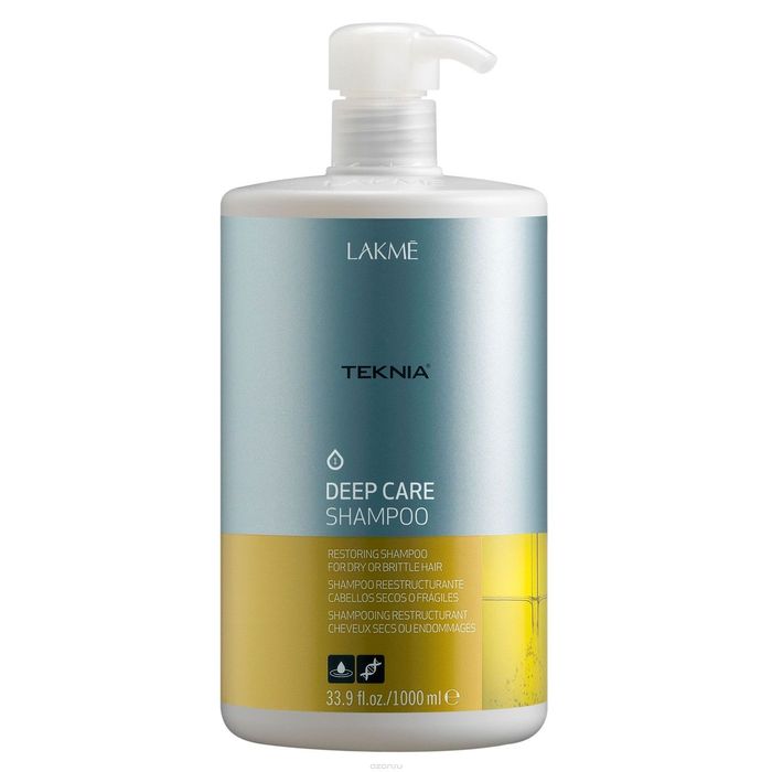 LAKME Teknia Deep Care Treatment Шампунь восстанавливающий для сухих или поврежденных волос, 1 л   2