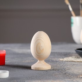Яйцо пасхальное, деревянное, на подставке, декупаж, 9,5-9 х 5,5-5 см