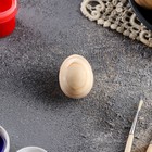 Яйцо пасхальное, деревянное, декупаж, 4,5 х 2,5 см - фото 4690336