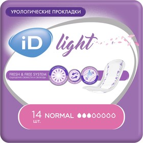 Урологические прокладки iD Light Normal, 14 шт.