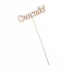 Топпер "Спасибо" 12х3 см Дарим Красиво 2293869