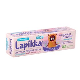 Зубная паста Lapikka Kids "Молочный пудинг" с кальцием, 45 г