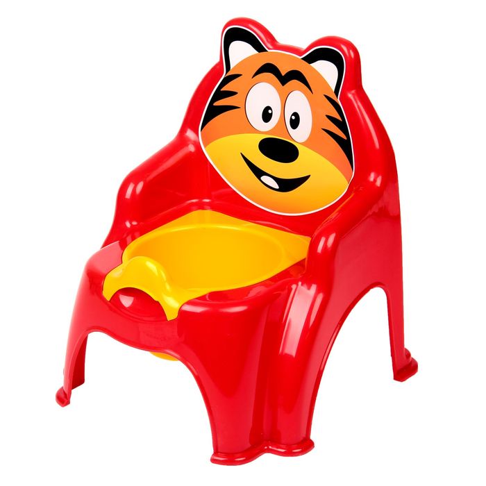 Горшок-стульчик «Тигра», цвет красный