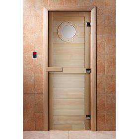 Дверь с фотопечатью, стекло 8 мм, размер коробки 190 × 70 см, левая, цвет А023