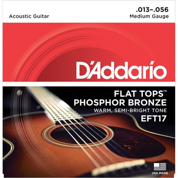 Струны для акустической гитары D'Addario EFT17 FLAT TOPS