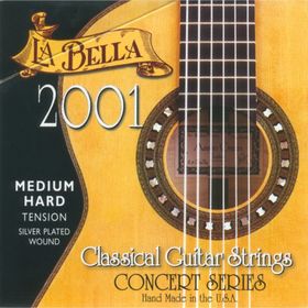 Струны для классической гитары La Bella 2001MH 2001 Medium Hard Tension