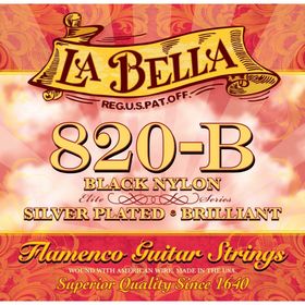 Cтруны для классической гитары La Bella 820B Flamenco Black