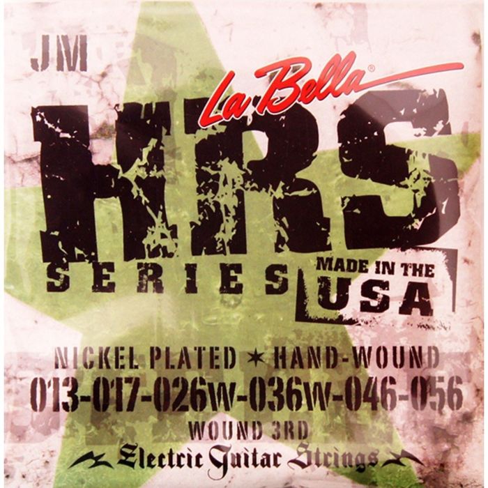 Струны для электрогитары La Bella HRS-JM Hard Rockin Steel