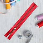 Молния ZZD, №3, металлическая, неразъёмная, 18см, цвет тёмно-серебристый