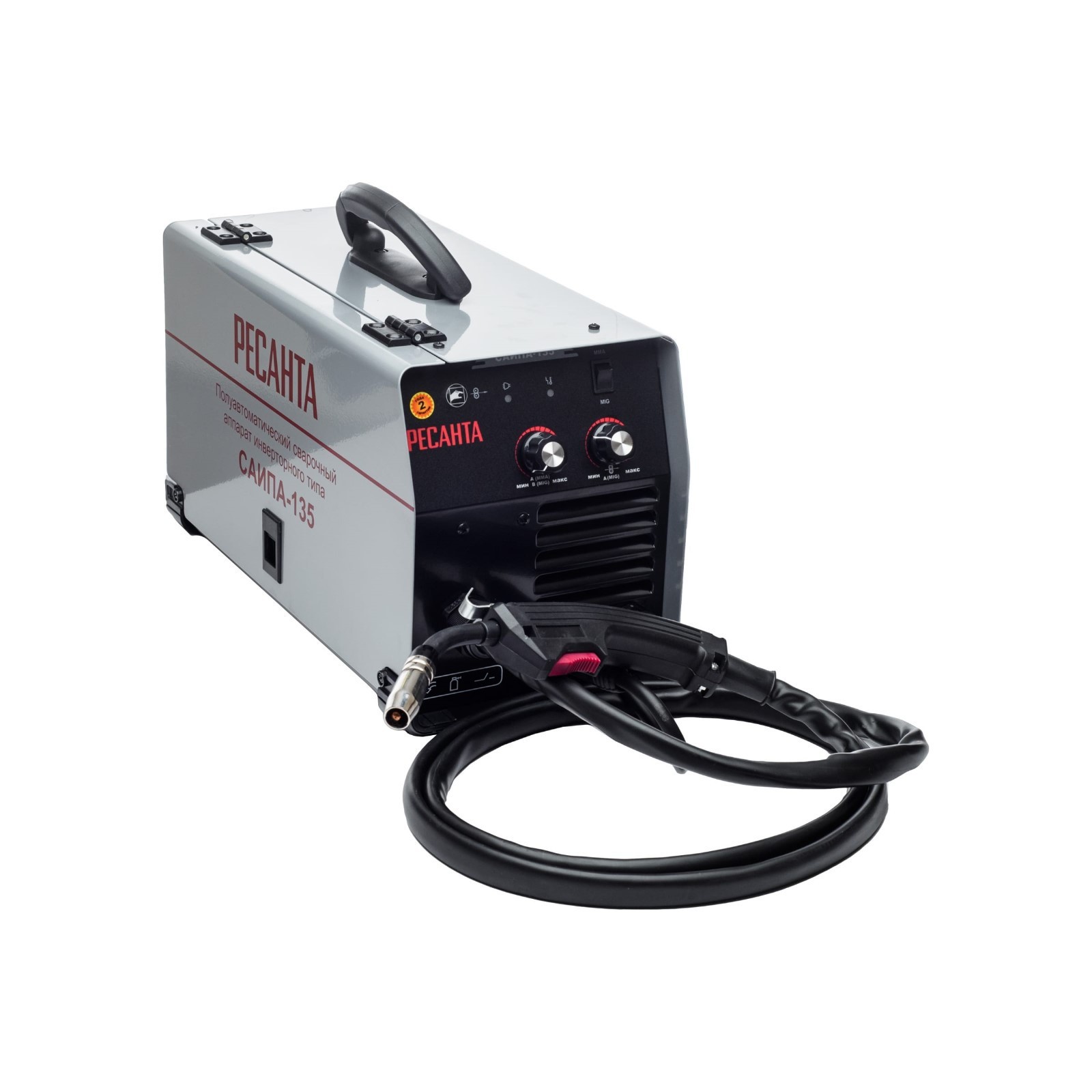 Сварочный инвертор Ресанта САИПА 135, полуавтомат, 3.3 кВт, 110 А ...