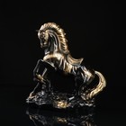 Статуэтка "Конь на дыбах", чёрная, гипс, 18х34х37 см - фото 6574647