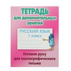 Тетрадь для дополнительных занятий. Русский яз 1кл.Готовим руку д/каллиграф.письма.Петренко Тетрадь для дополнительных занятий. Русский яз 1кл.Готовим руку д/каллиграф.письма.Петренко