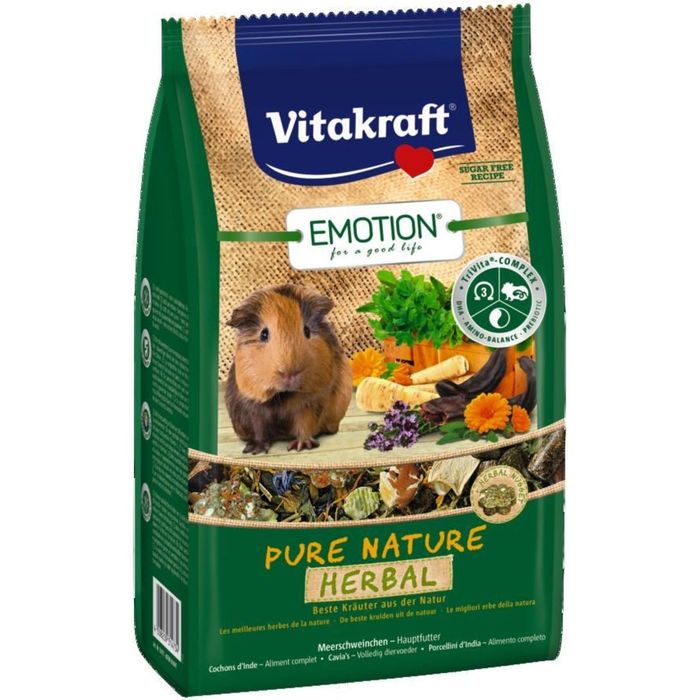 Корм VITAKRAFT PURE NATURE HERBAL для морских свинок, 600 г