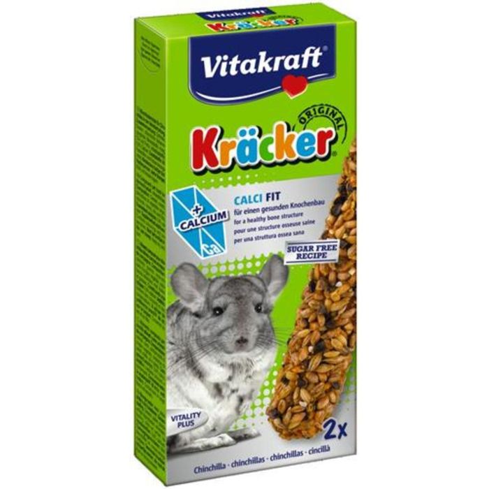 Крекеры VITAKRAFT для шиншилл с кальцием, 2шт/упаковка