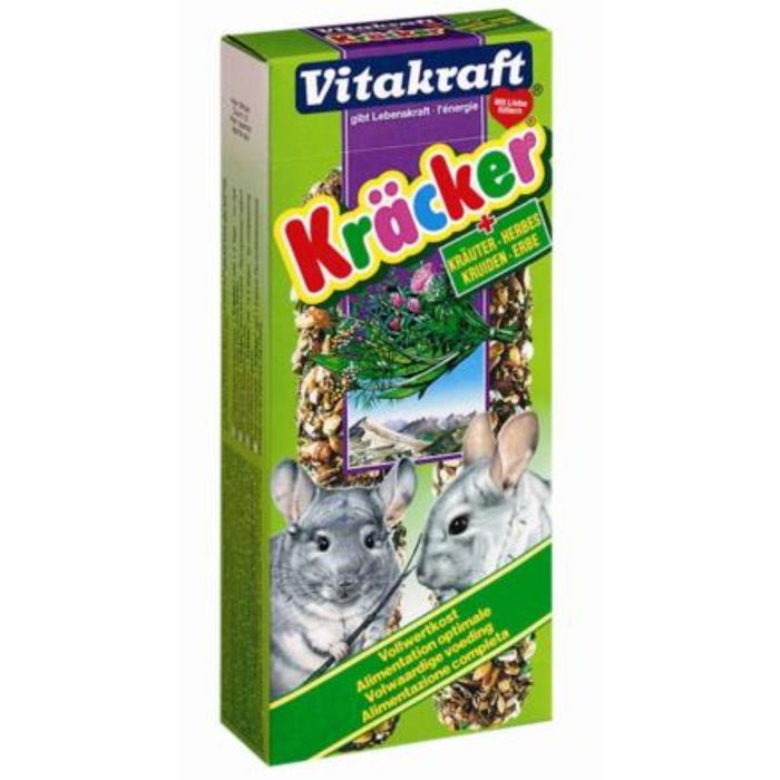 Крекеры VITAKRAFT для шиншилл с травами, 2шт/упаковка