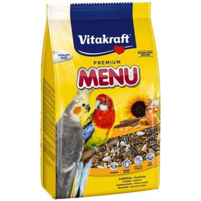 Корм VITAKRAFT MENU для средних попугаев, 1 кг