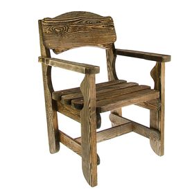 Кресло "Разбойник", натуральная сосна брашированное