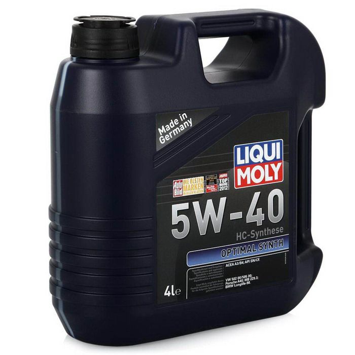 Моторное масло LiquiMoly Optimal Synth 5W-40 SN/CF A3/B4, 4л