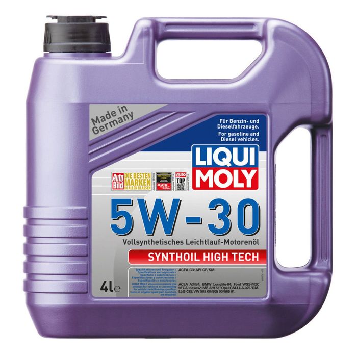 Моторное масло LiquiMoly Synthoil High Tech 5W-30 SM/CF, 4л