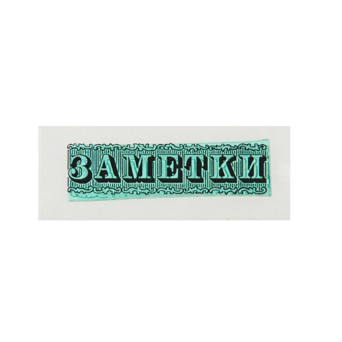 Штамп &quot;Заметки&quot; 4х1,1 см (STAMP1107)