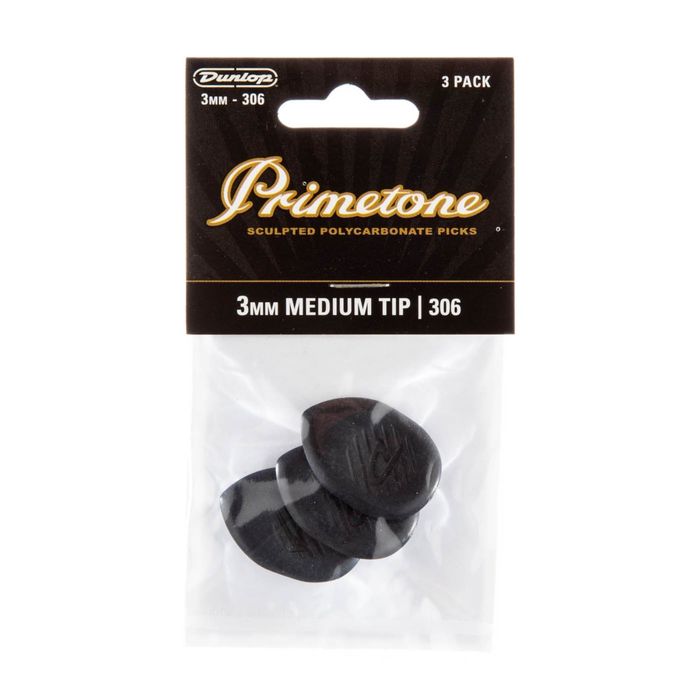 Медиаторы Dunlop 477P306 Primetone  3шт, 3мм, средний кончик