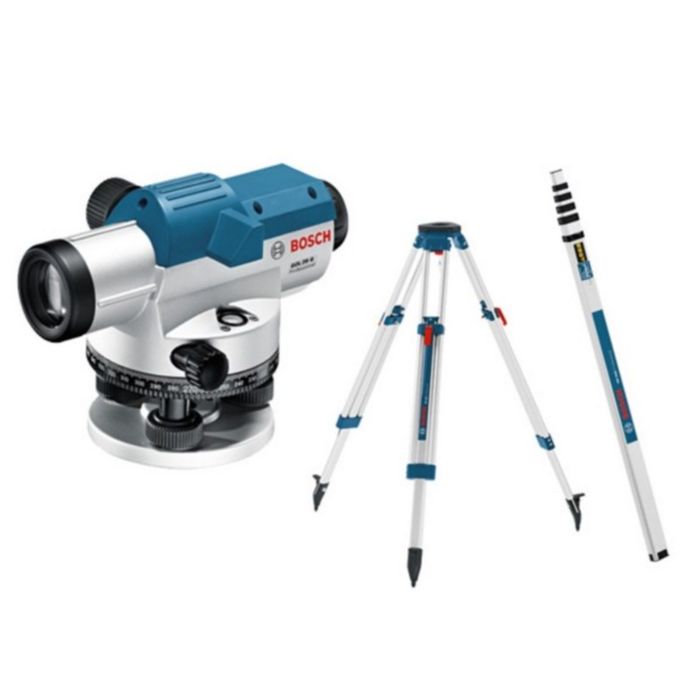 Оптический нивелир Bosch GOL 20 D (0601068402), до 60м, zoom 20x, IP54, штатив/рейка