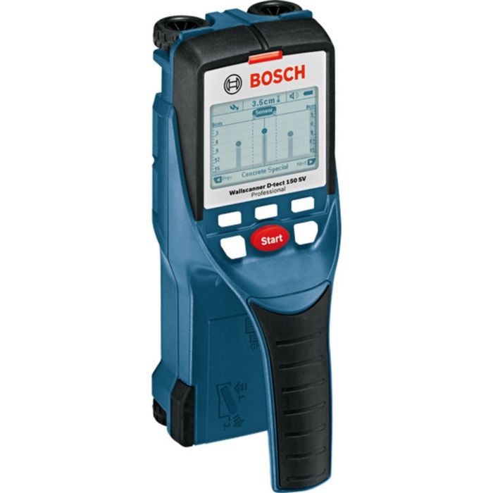 Детектор Bosch D-TECT 150SV (0601010008), MAX глубина 15 см, мет./дерево/пластик