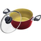 Кастрюля с крышкой 24 см, 5,4 л, цвет МИКС Кастрюля с крышкой 24 см, 5,4 л, цвет МИКС