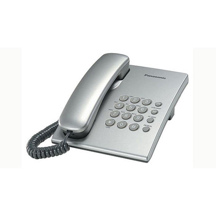 Телефон проводной Panasonic KX-TS2350RUS серебристый