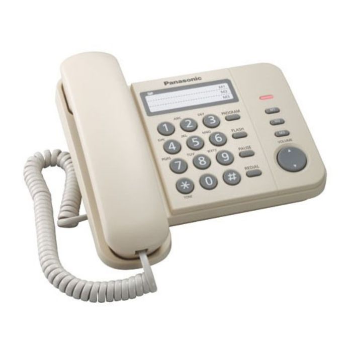 Телефон проводной Panasonic KX-TS2352RUJ бежевый