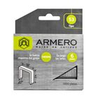 Скобы для степлера ARMERO, тип 53, 6 мм, заостренный наконечник, 1000 шт. - фото 4907172
