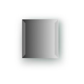 Зеркальная плитка с фацетом 15 мм, квадрат 15 х 15 см, серебро Evoform