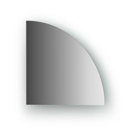 Зеркальная плитка со шлифованной кромкой четверть круга 20 х 20 см, серебро Evoform