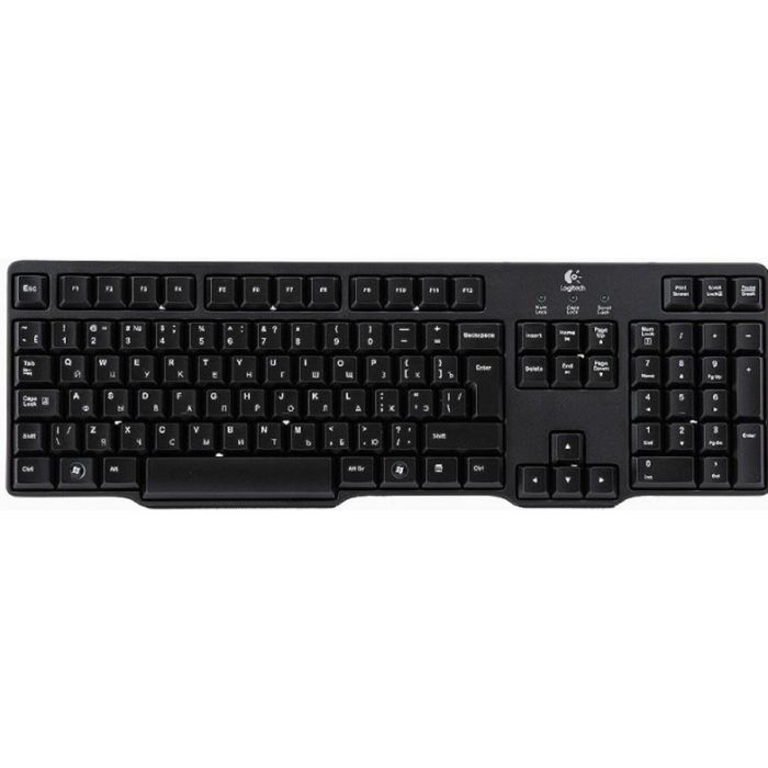 Клавиатура Logitech K100 Classic, черный, PS/2