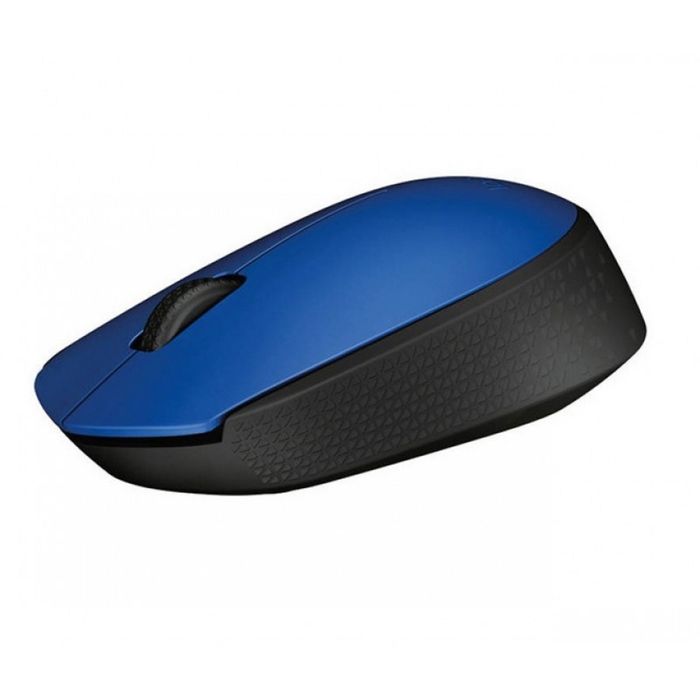 Мышь Logitech M171, синий/черный, беспроводная, USB