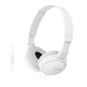 Наушники с микрофоном Sony MDRZX110APW.CE7, накладные, оголовье, провод 1.2 м, белые 1904232