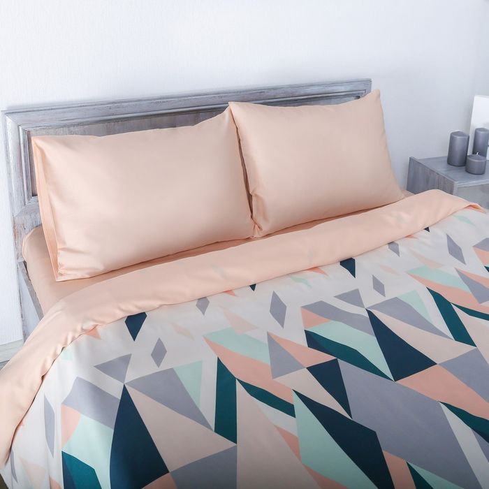 Постельное бельё Этель 2 сп Калейдоскоп, размер 175 х 217 см, 200 х 220 см, 50 х 70 см - 2 шт - фото 797806462