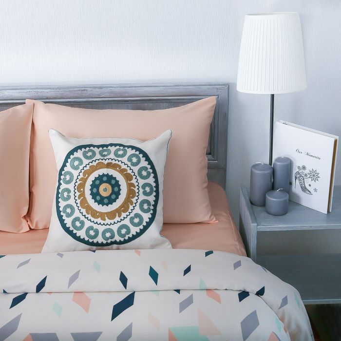 Постельное бельё Этель 2 сп Калейдоскоп, размер 175 х 217 см, 200 х 220 см, 50 х 70 см - 2 шт - фото 797806464