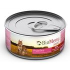 Влажный корм BioMenu ADULT для кошек, мясной паштет с индейкой 95%-мясо, 100 г - фото 8168431