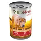 Консервы BioMenu ADULT для собак мясное ассорти 95%-мясо , 410гр - фото 8053388