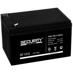 Аккумуляторная батарея Security Force SF 1212, 12 В, 12 А/ч