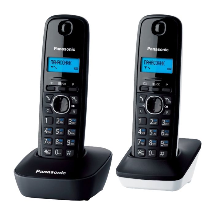 Радиотелефон Dect Panasonic KX-TG1612RU1 темно-серый/белый, АОН