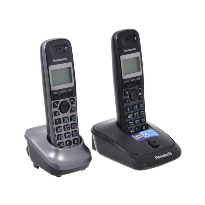 Радиотелефон Dect Panasonic KX-TG2512RU2 титан, АОН