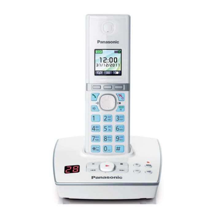 Радиотелефон Dect Panasonic KX-TG8061RUW белый, автооветчик, АОН