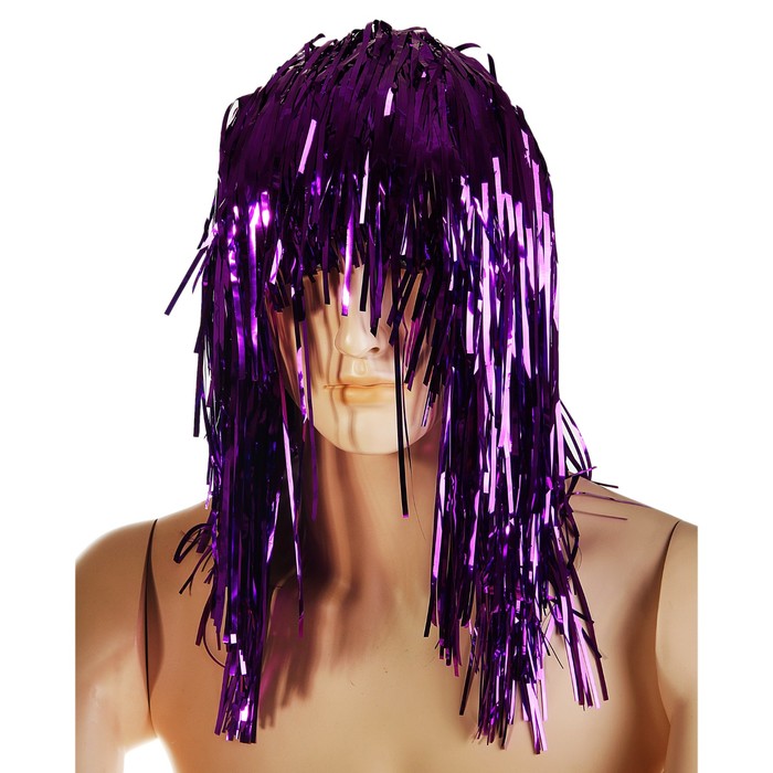 Карнавальный парик "Дождь", 45 см цвета МИКС