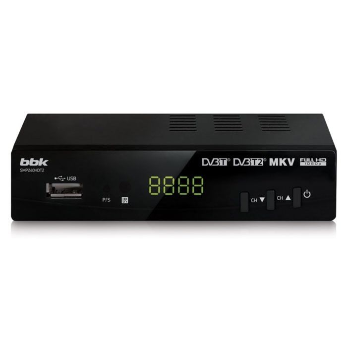 Цифровая ТВ приставка BBK SMP240HDT2 DVB-T2 чёрный