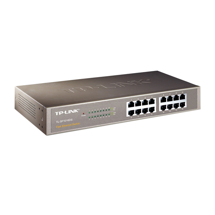 Коммутатор TP-Link TL-SF1016DS неуправляемый настольный/19U 16x10/100BASE-TX