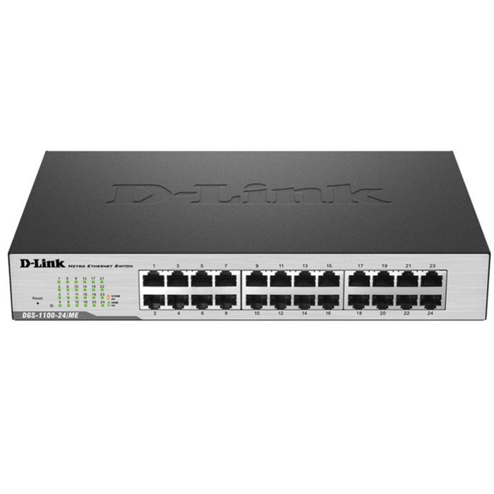 Коммутатор D-Link DGS-1100-24/ME/B1A настраиваемый настольный 24x10/100/1000BASE-T