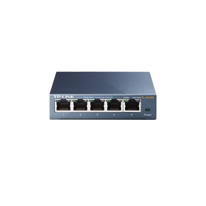 Коммутатор TP-Link TL-SG105 неуправляемый настольный 5x10/100/1000BASE-T