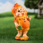 Садовая фигура "Гном с виноградом" малый карапуз 14х12х30см МИКС Садовая фигура "Гном с виноградом" малый карапуз 14х12х30см МИКС